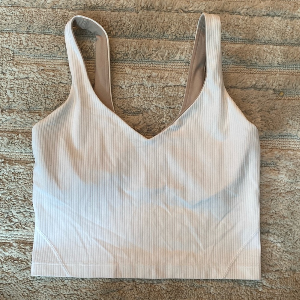 Lululemon Align Ribbed Tank - white size 4